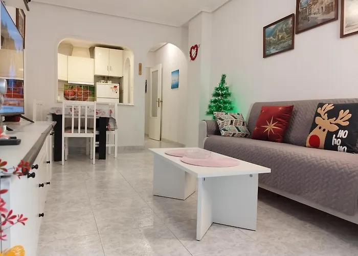 Lägenhet Cosy 50 Meters From The Beach, 2 Rooms, Air Conditioning, Wifi Torrevieja